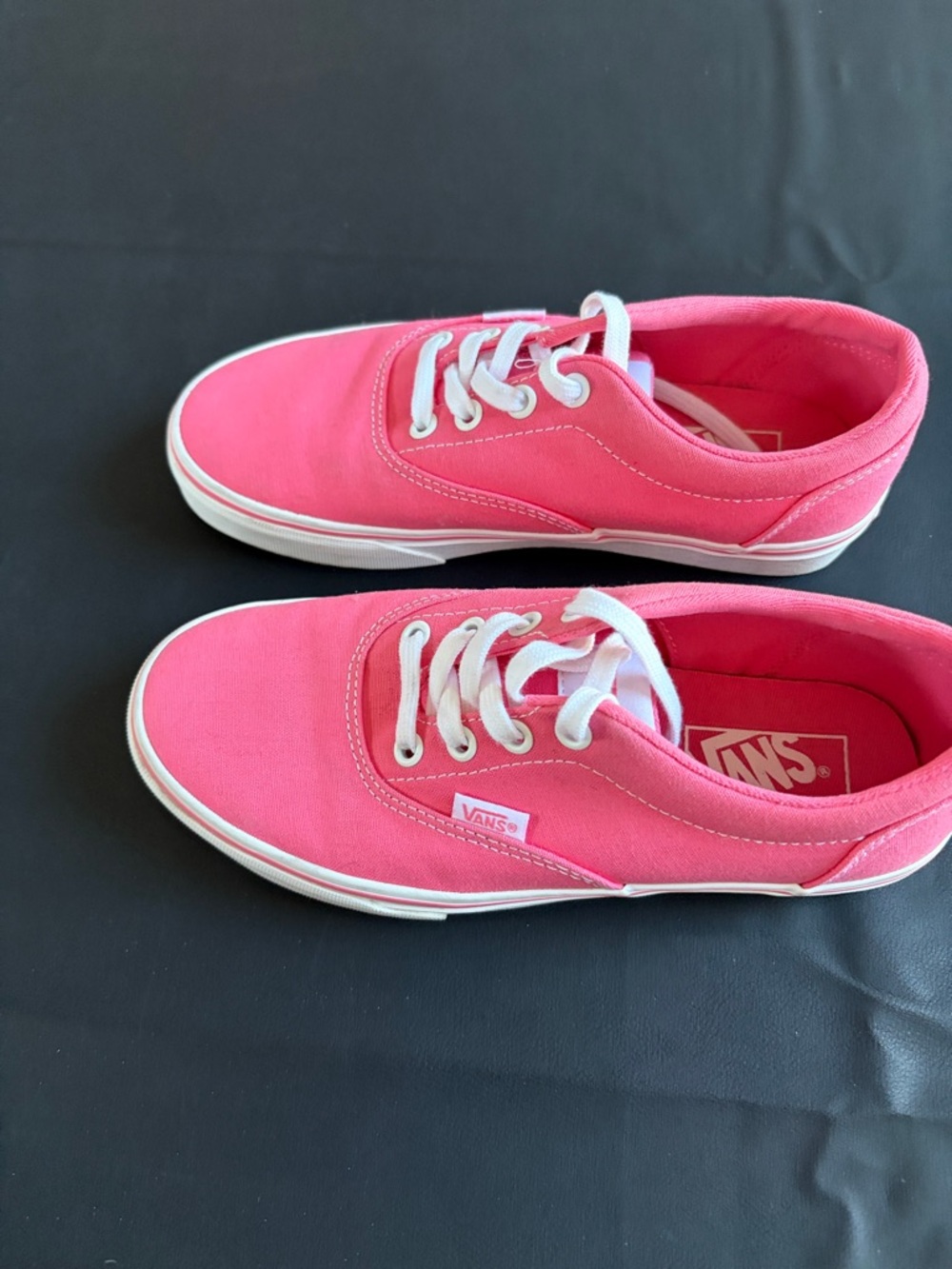 Vans Authentic Pink Canvas Sneakers Women’s Size 6 Lace Up Low Top Shoes - Picture 3 of 10